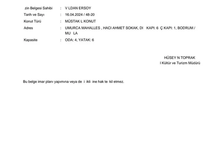 Merkezde Muestakil Havuzlu * בודרום